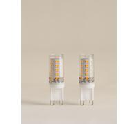 M&S 2 Pack 3W G9 LED Light Bulbs Clear