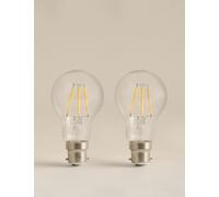 M&S 2 Pack 4W B22 GLS LED Light Bulbs Clear