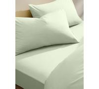 M&S 2 Pack Cotton Rich Pillowcases Willow Green