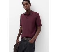 M&S 2 Pack Cotton Rich Textured Polo Shirt Dark Red Mix