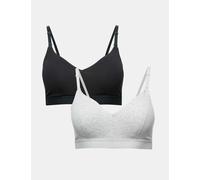 M&S 2 Pack Non Wired Nursing Bras A-D Grey Mix