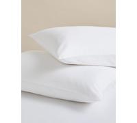 M&S 2 Pack Rest & Renew Pure Cotton Pillowcases White