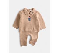 M&S 2 Piece Paddington™ Knitted Outfit (7lbs - 12 Mths) Camel