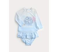 M&S 2pc Disney Frozen™ Long Sleeve Swimsuit (2-8 Yrs) Blue