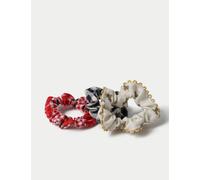 M&S 3 Pack Mini Scrunchie Multi