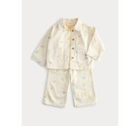 M&S 3 Piece Cotton Rich Peter Rabbit™ Outfit (0-3 Yrs) Yellow Mix