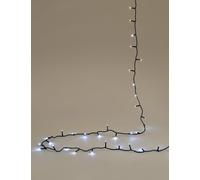 M&S 300 Bright White LED Mains Lights White