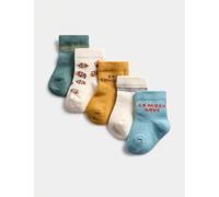 M&S 5 Pack My Little Acorn Baby Socks (0 Mths-3 Yrs) Multi