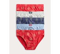 M&S 5 Pack Pure Cotton Spider-Man™ Briefs (18 Mths - 8 Yrs) Red Mix
