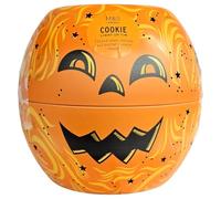 M&S All Butter Cookies Spooky Shaped Biscuits 230g, Halloween Light Up Tin, Orange Pumpkin Design