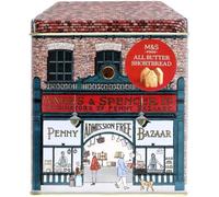 M&S All Butter House-Shaped Shortbread Biscuits in Traditional Themed Penny Bazaar Shop Tin, 230g