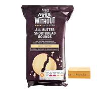 M&S All Butter Shortbread Biscuits Rounds, 150g, Wheat & Gluten-Free, Vegetarian, In Premier Life Store Box