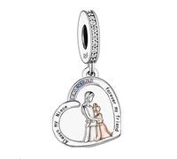 M&S Always My Niece Forever My Friend Aunt Love Heart Charm Bead Pendant, 925 Sterling Silver Dangle Charm, Compatible With Pandora & European Bracelet …