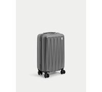 M&S Amalfi 4 Wheel Hard Shell Cabin Suitcase Charcoal