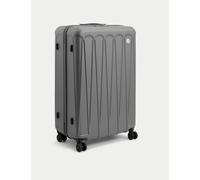 M&S Amalfi 4 Wheel Hard Shell Large Suitcase Charcoal