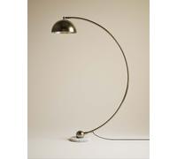 M&S Arc Curved Floor Lamp Antique Brass