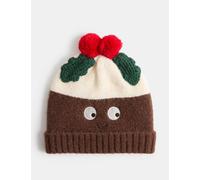 M&S Baby Christmas Pudding Hat (0-3 Yrs) Brown Mix