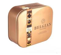 M&S Belgian Collection Luxury Biscuit Tin, Dark, Milk & White Chocolate Assortment, 1kg Double Layer Gift Box