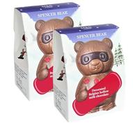 M&S Belgian Milk Chocolate Mini Spencer Bear 30g, 2 Pack, Winter Sports Theme, Hollow Decorated Bear, Random Design