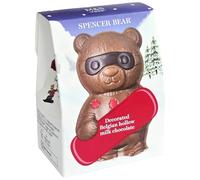 M&S Belgian Milk Chocolate Mini Spencer Bear 30g, Winter Sports Theme, Hollow Decorated Bear, Random Design
