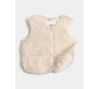 M&S Borg Gilet (0-5 Yrs) Cream