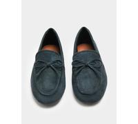 M&S Bow Flat Loafer Pumps Midnight Navy