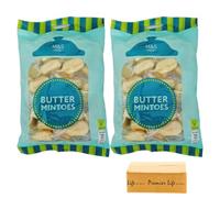 M&S Butter Mintoes 225g, 2 Pack, Classic Buttery Mints Traditional Hard Boiled Sweets, In Premier Life Store Box