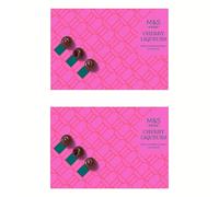 M&S Cherry Liqueurs - Whole Cherries Soaked in Liqueur & Covered in Rich Dark Chocolate 250g x 2 (2 Pack)