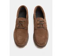 M&S Chunky Sole Suede Deck Shoes Brown
