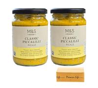 M&S Classic Piccalilli Pickle, 285g, 2 Pack, Tangy Relish with Mustard, Pickled Vegetables, Vegan, In Premier Life Store Box