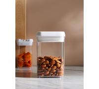 M&S Collection 0.8L Rectangular Flip-Tight Food Storage - White Mix, White Mix