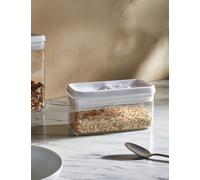 M&S Collection 1L Rectangular Flip-Tight Food Storage - White Mix, White Mix