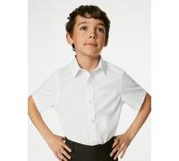 M&S Collection 2 Pack Boys Non-Iron School Shirts (2-18 Yrs) - 15-16 - White, White
