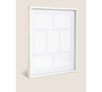 M&S Collection 7 Aperture Photo Frame 4x6 inch - White, Black,White,Grey,Natural Mix