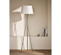M&S Collection Alexa Tripod Floor Lamp - Chrome, Chrome