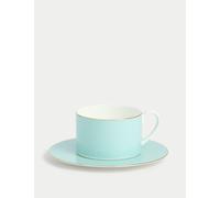 M&S Collection Bone China Cup & Saucer - Mint, Bright Pink,Mint,Burnt Orange,Lilac