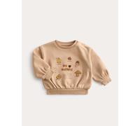 M&S Collection Boys Cotton Rich Little Acorn Print Sweatshirt (0-3 Yrs) - 12-18 - Neutral, Neutral