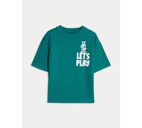 M&S Collection Boys Pure Cotton Bluey™ T-Shirt (2-8 Yrs) - 5-6 Y - Green, Green