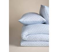 M&S Collection Cotton Blend Circle Star Bedding Set - 6FT - Blue Mix, Blue Mix,Grey Mix