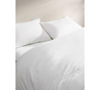 M&S Collection Cotton Rich Bedding Set - 6FT - White, Lilac,Caramel,Soft Yellow,White,Soft Green,Dove,Sage,Chambray,Silver Grey,Light Cream,Neutral,Denim,Mink,Soft Pink,Khaki,Clay