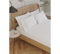 M&S Collection Egyptian Cotton 230 Thread Count Deep Fitted Sheet - 5FT - Ice White, Ice White,Khaki,Blue/Green,Granite,Dusted Mauve,Air Force Blue,Sugar Plum,Mink,Slate Blue,Cream,Silver Grey,Midnigh