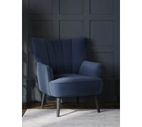 M&S Collection Evie Accent Armchair - CHR - Midnight Navy, Midnight Navy