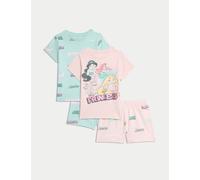 M&S Collection female 2 Pack Disney Princess™ Pyjama Sets (2-8 Yrs) - 6-7 Y - Neutral, Neutral