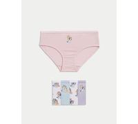 M&S Collection female 5pk Cotton with Stretch Bluey™ Knickers (2-8 Yrs) - 3-4 Y - Multi, Multi