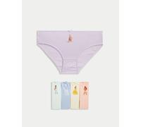 M&S Collection female 5pk Cotton with Stretch Disney Princess™ Knickers (2-10 Yrs) - 7-8 Y - Multi, Multi