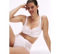 M&S Collection female Amelia Lace Non Wired Total Support Bra B-H - 44D - White, Black,White,Opaline,Dark Raspberry,Blue