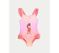 M&S Collection female Disney Princess™ Moana™ Ruffle Swimsuit (2-8 Yrs) - 4-5 Y - Pink Mix, Pink Mix