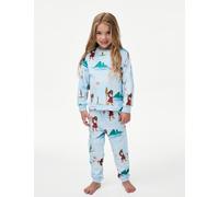 M&S Collection female Disney Princess Moana™ Velour Pyjamas (2-8 Yrs) - 2-3 Y - Blue, Blue
