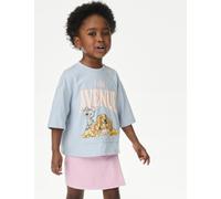 M&S Collection female Pure Cotton Lady and the Tramp™ T-Shirt (1-8 Yrs) - 4-5 Y - Blue, Blue