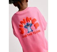 M&S Collection female Pure Cotton Lilo & Stitch™ T-Shirt (2-8 Yrs) - 7-8 Y - Pink, Pink